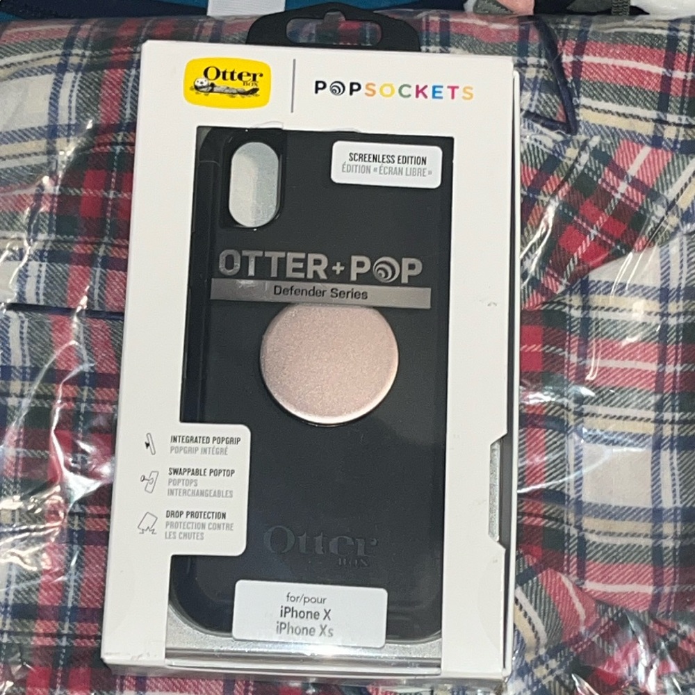 OTTERBOX POPSOCKETS Defender iPhone X Xs Case Cover